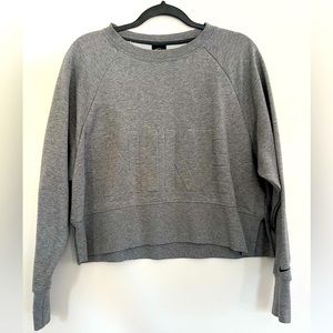 Nike Women’s Grey Crop Sweater - Size Small